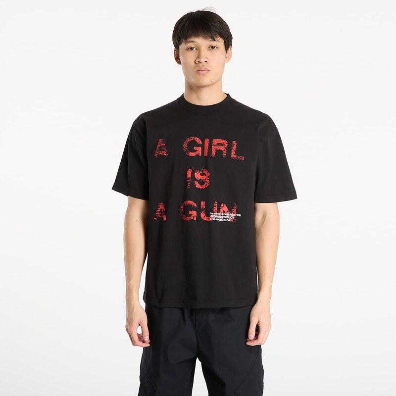 Tričko PLEASURES x FOOTSHOP EXCLUSIVE - G.I.A.G. T-Shirt Black XL 66338036
