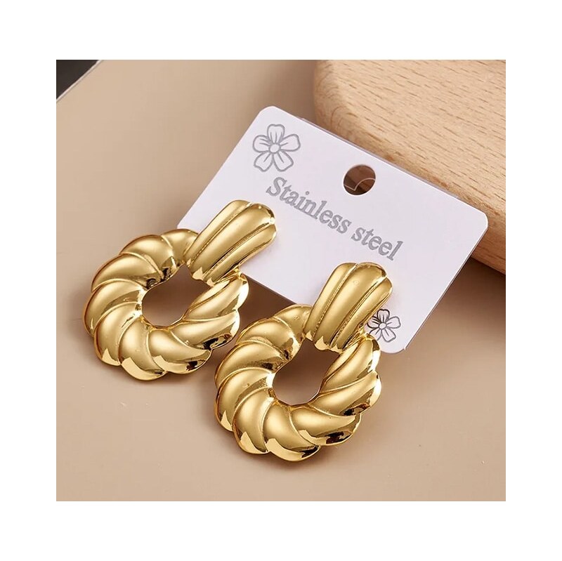 Oceľové náušnice Glare 640 66338046