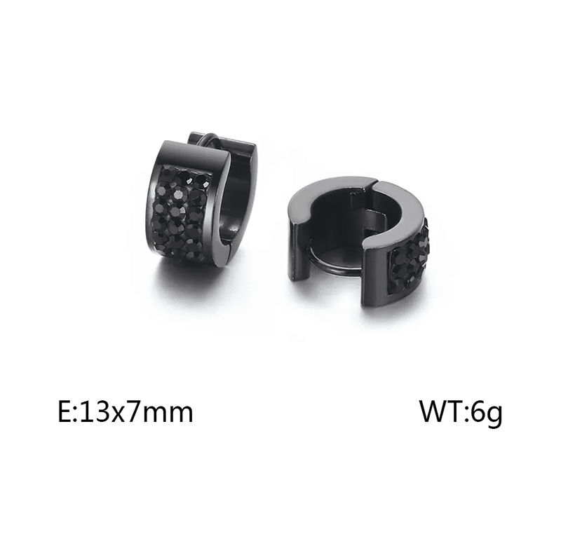 Oceľové náušnice Glare 650 66338056