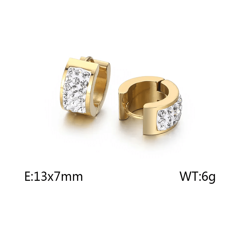 Oceľové náušnice Glare 644 66338049