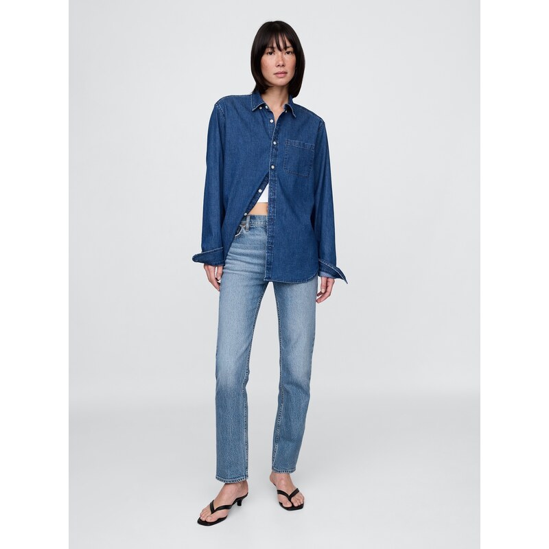 GAP dámske rifle High Rise 90s Slim Straight 66435019