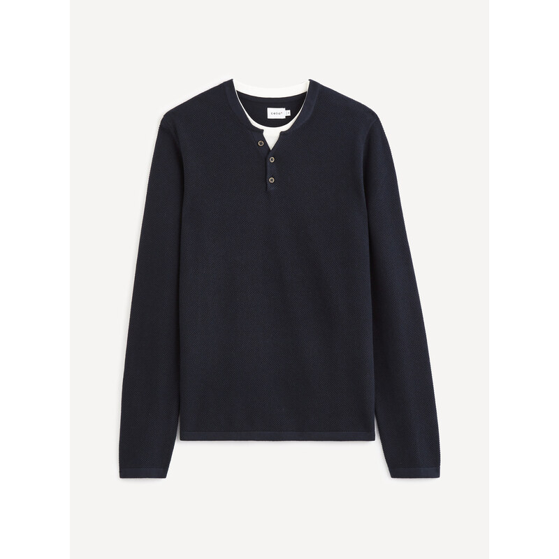 Tmavomodrý sveter Celio Techillpic 50511087