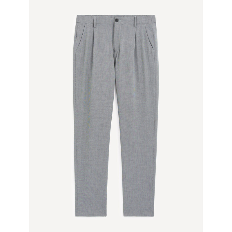 Šedé pánske skrátené nohavice Celio 50512169