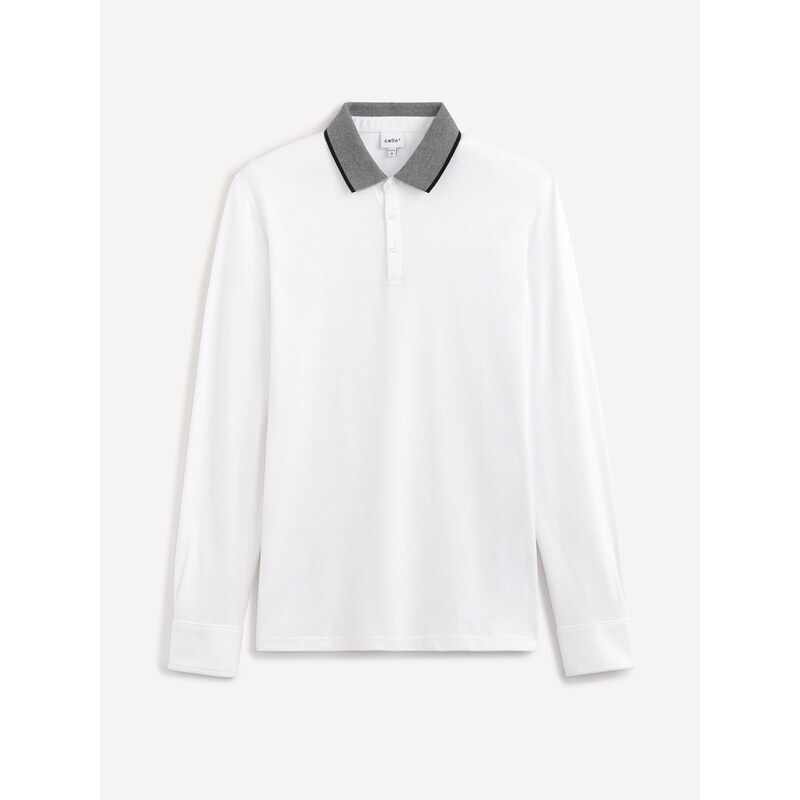 Biela polokošeľa Celio Sessicoml 50525160