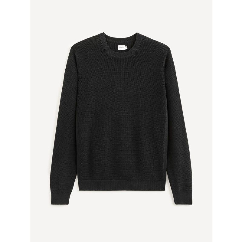 Čierny basic sveter Celio Tepic 50617002