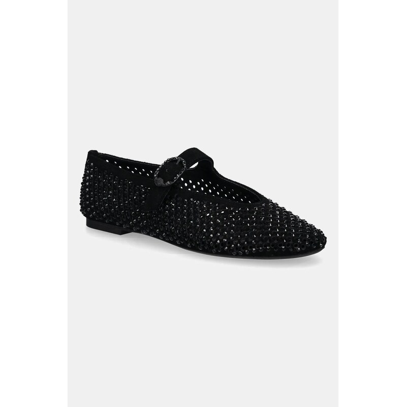 Semišové baleríny Kurt Geiger London Mayfair Ballet Flat 66339221