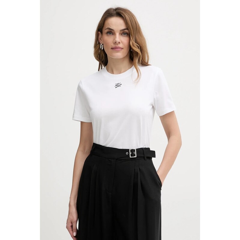 Bavlnené tričko Karl Lagerfeld KL ESSENTIAL 66339520