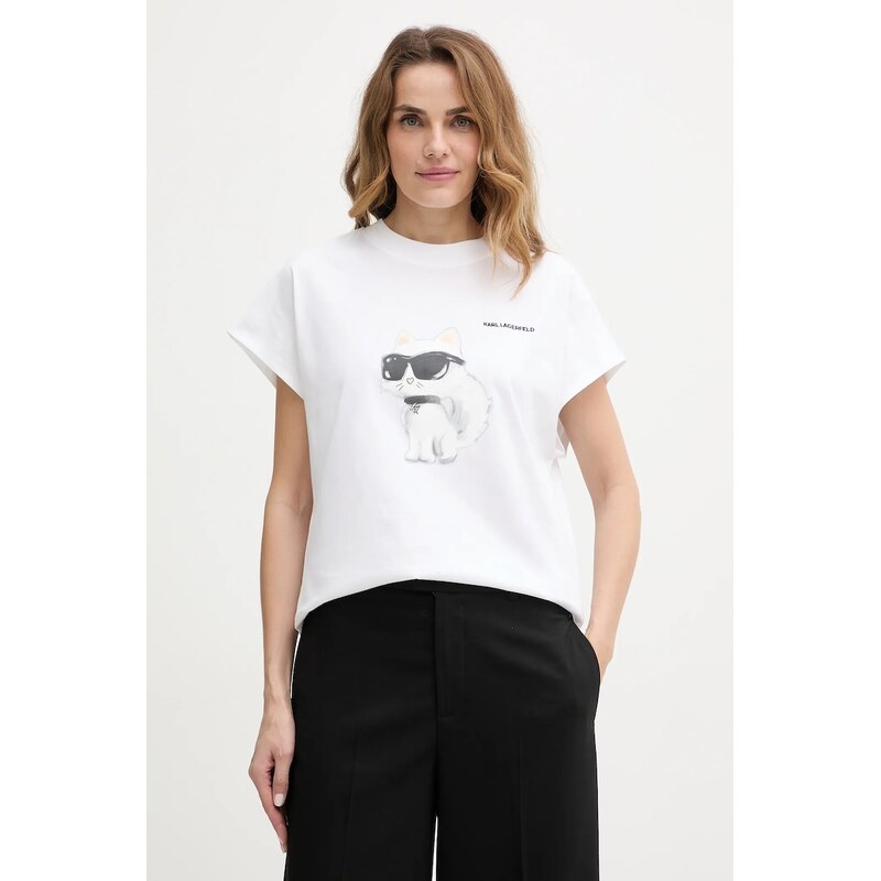 Bavlnené tričko Karl Lagerfeld IKON AQUARELLE 62988830