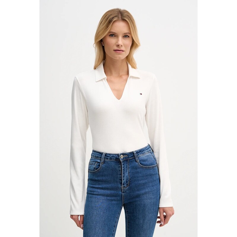 Bavlnené tričko s dlhým rukávom Tommy Hilfiger 66515294