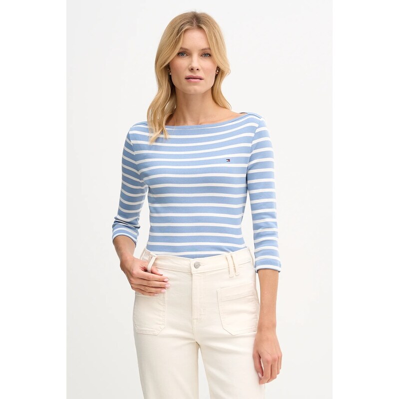 Bavlnené tričko s dlhým rukávom Tommy Hilfiger 66515301
