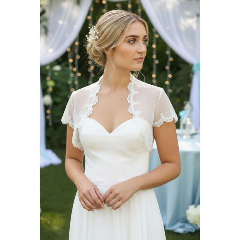 Glara Romantické bolerko cez letné šaty 60175692