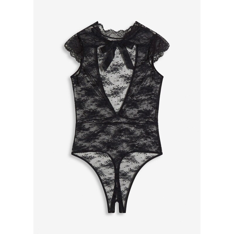 bonprix Stringové body ouvert, farba čierna 66341195