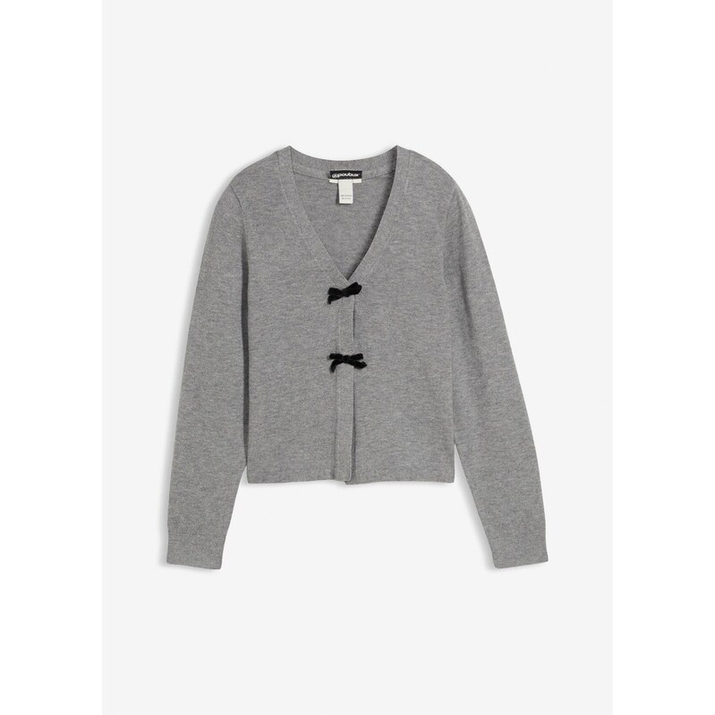 bonprix Pletený sveter z jemného viskózového mixu, farba šedá 66341286