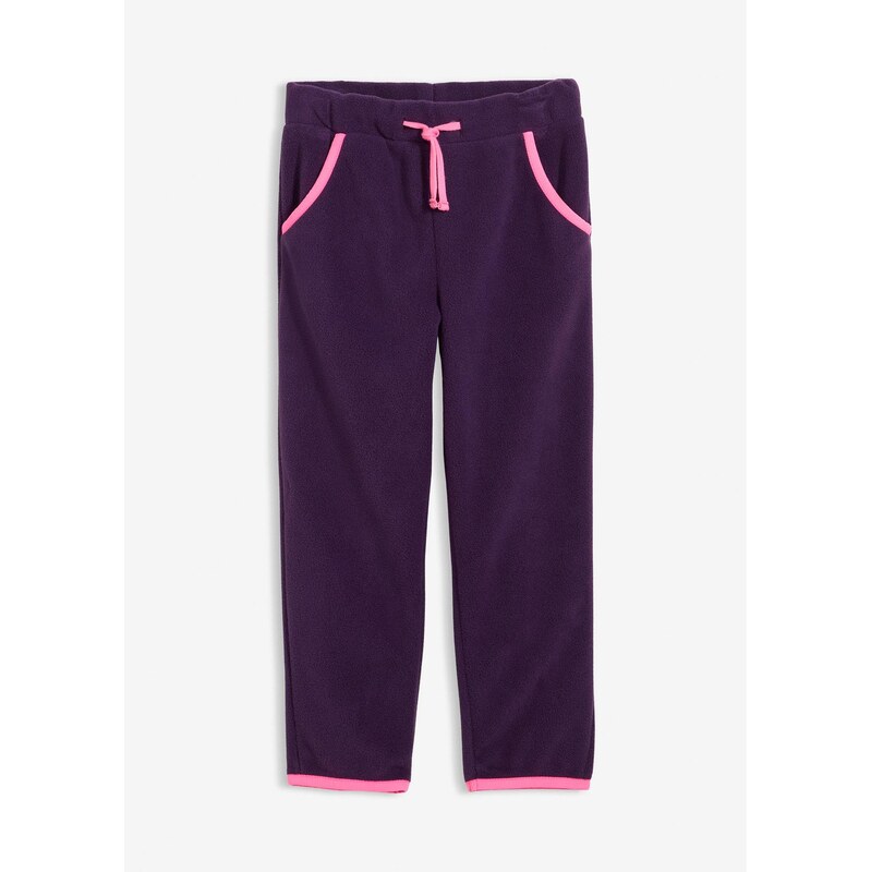 bonprix Joggingové tepláky z mäkkého flísu flísu, farba fialová 66341302