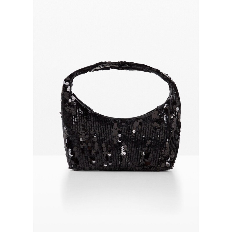 bonprix Kabelka s flitrami, farba čierna 66341313