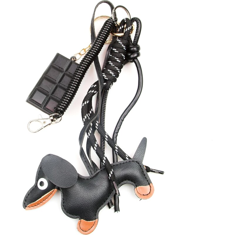 Blaire Prívesok na kabelku pes čierny 66341472