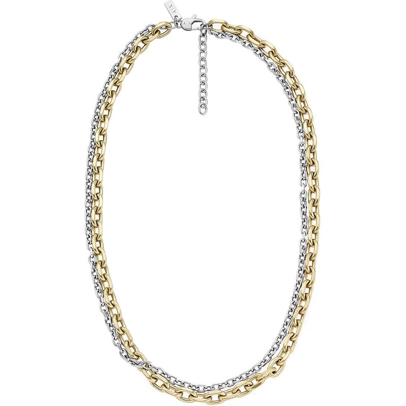 Armani Exchange Dvojitý bicolor náhrdelník pre mužov AXG0160710 66586626