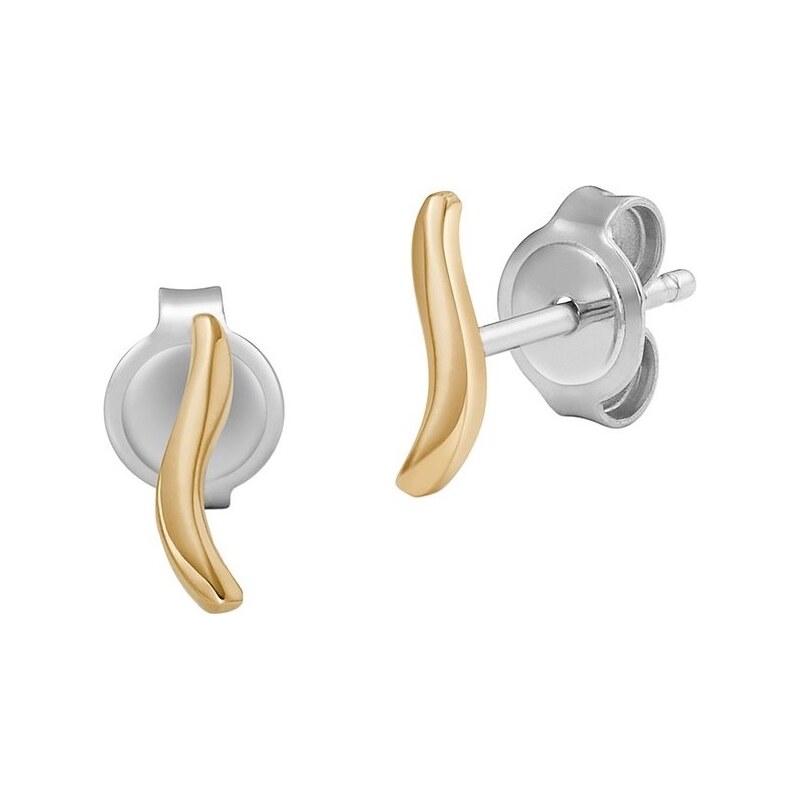 Skagen Minimalistické pozlátené náušnice Wave SKJ1782710 66586549