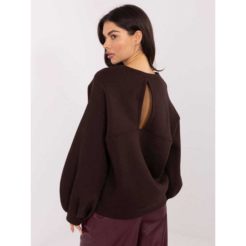 RUE PARIS Sweatshirt-RV-BL-A1044.78-dark brown 66341561