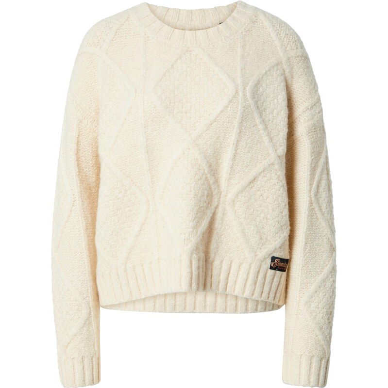 Superdry & Co Sveter biela ako vlna 66345850