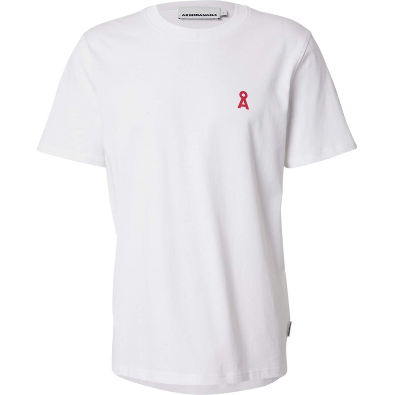 ARMEDANGELS Tričko MAARKOS CHANGEMAKERS melónová / biela 66345940