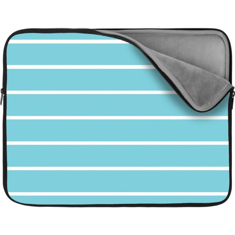 Sablio Obal na notebook Biele pruhy na modrej 65430300