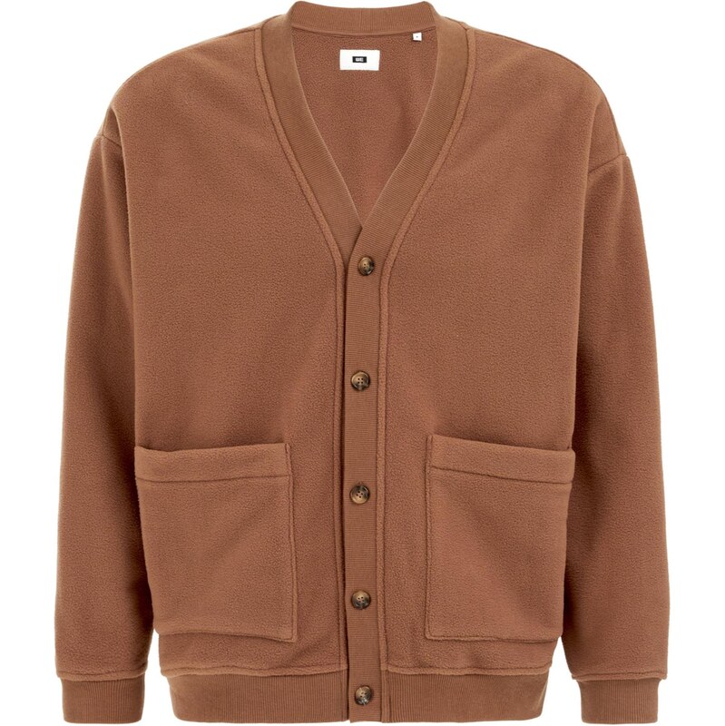 WE Fashion Flisová bunda hnedá 66346197