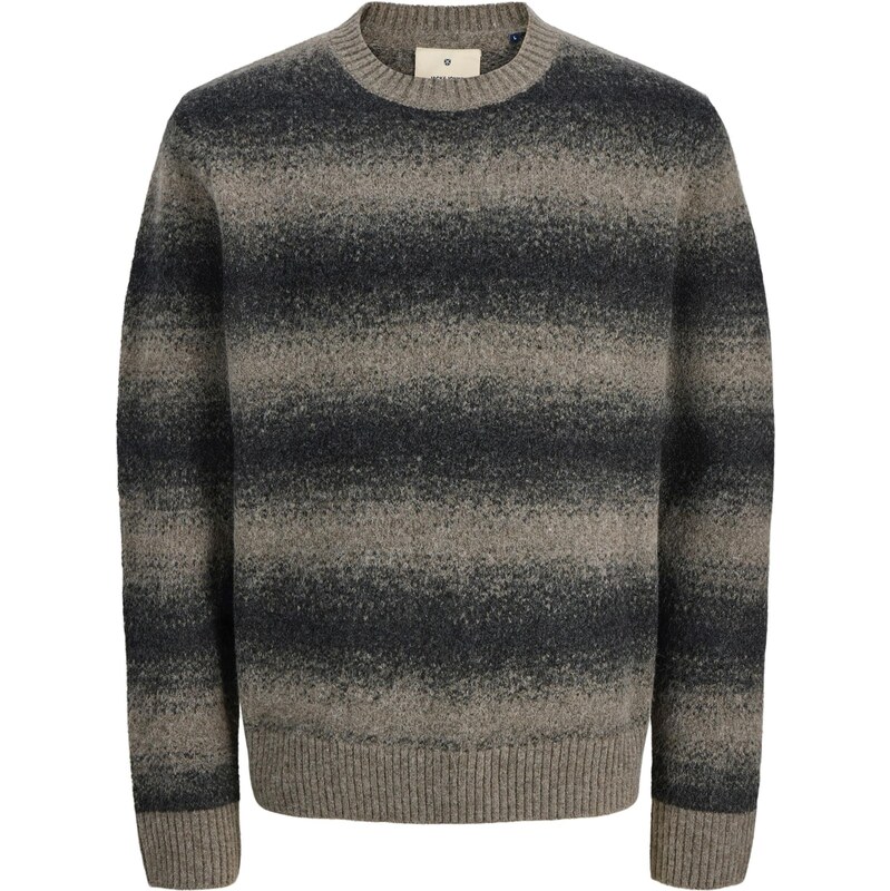 JACK & JONES Sveter JPRBLUTYLER hnedá / antracitová 66346326