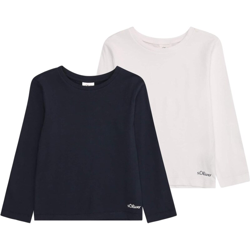 s.Oliver Tričko tmavomodrá / biela 66346357