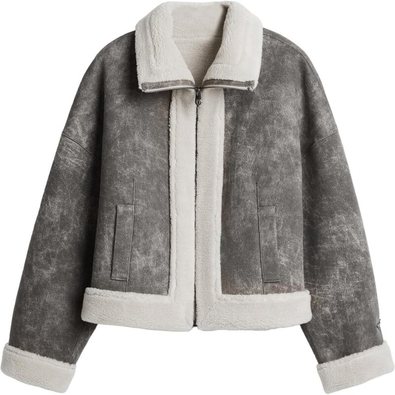 Desigual Zimná bunda čierna / biela 66346407