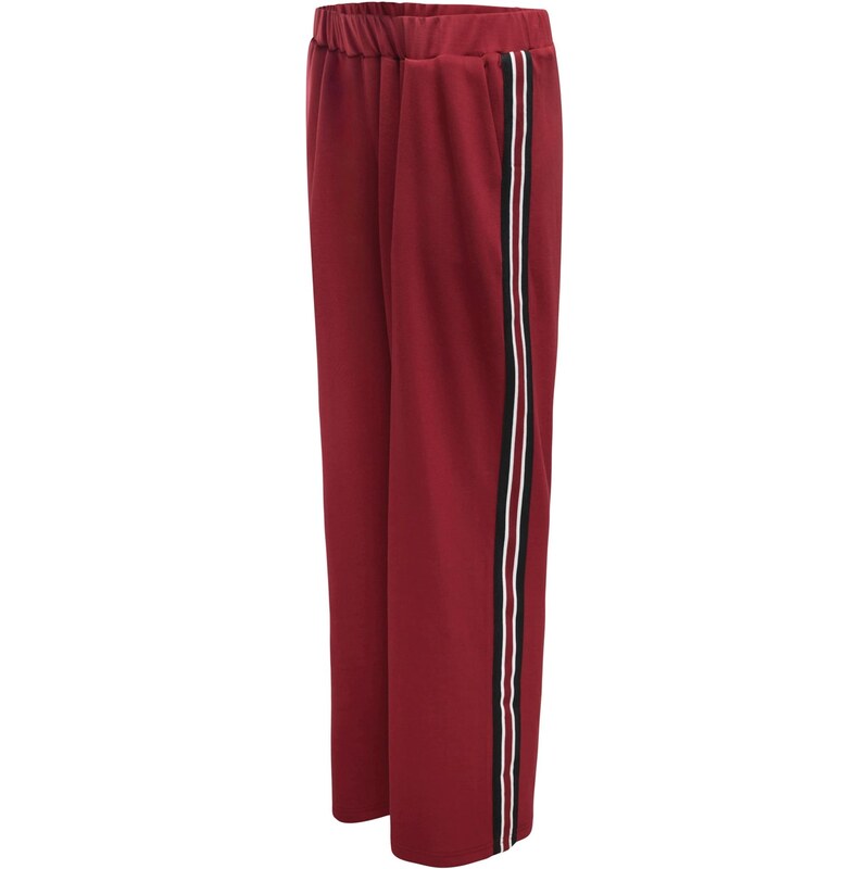 Only Maternity Nohavice OLMWARM vínovo červená / čierna / biela 66346436