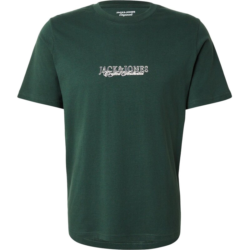 JACK & JONES Tričko JORBLEECKER tmavomodrá / tmavozelená / biela 66346513