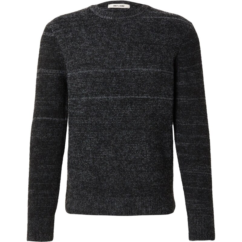Only & Sons Sveter čierna melírovaná 66346515