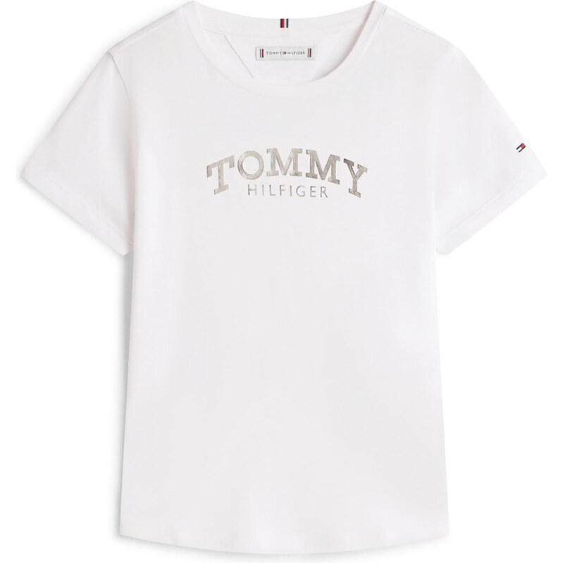 TOMMY HILFIGER Tričko strieborná / biela 66346523