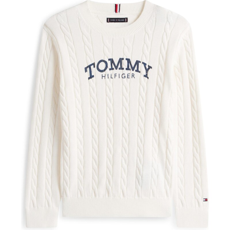 TOMMY HILFIGER Sveter námornícka modrá / biela 66346549