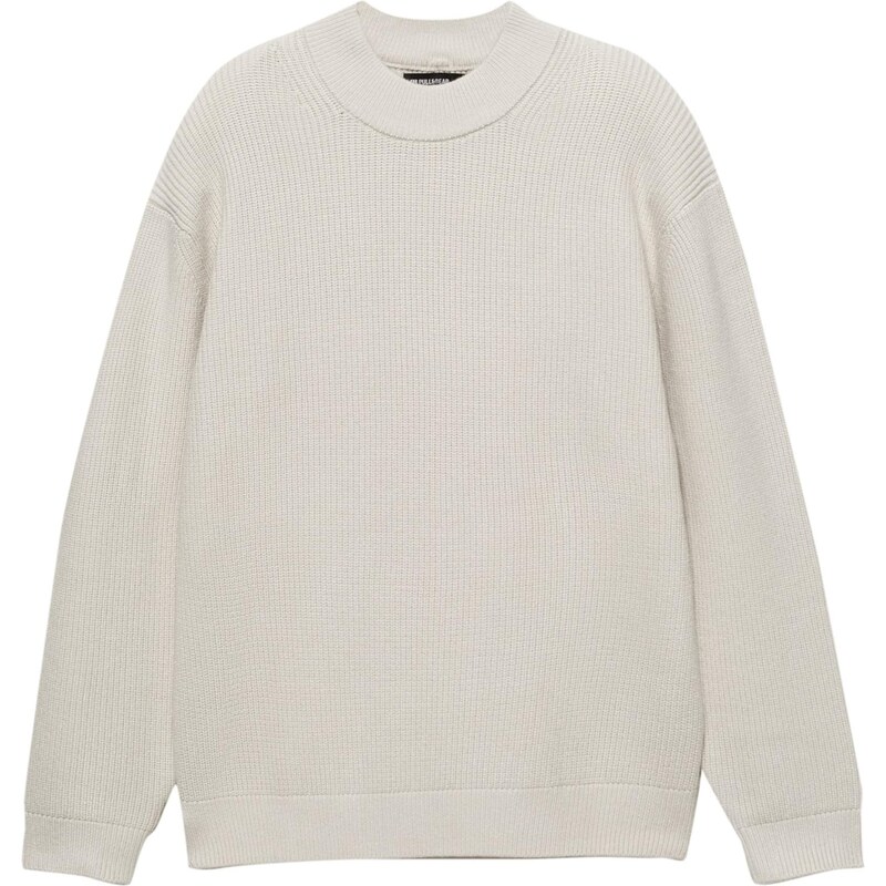 Pull&Bear Sveter šedobiela 66346558