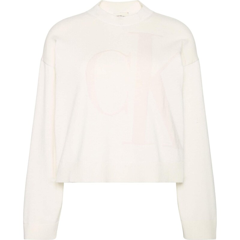 Calvin Klein Jeans Sveter prírodná biela 66346645