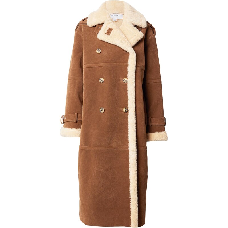 TOPSHOP Prechodný kabát MELANIE hnedá 66346747
