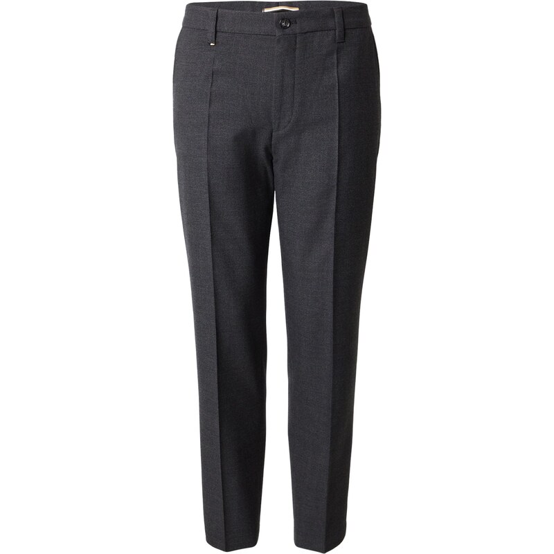 BOSS Nohavice s pukmi C-Perin-242 antracitová 66346730