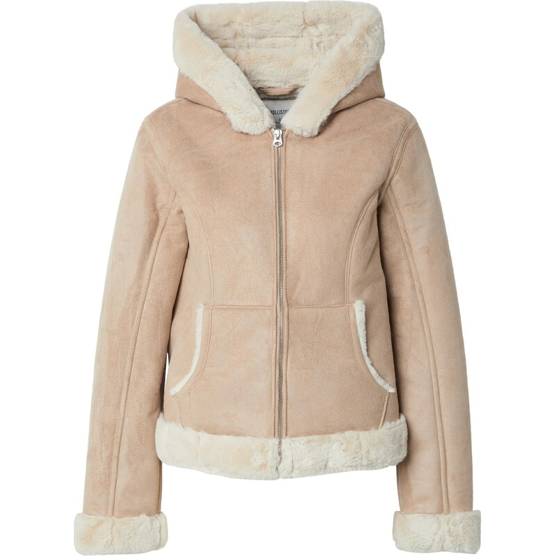 HOLLISTER Prechodná bunda svetlohnedá 66346748