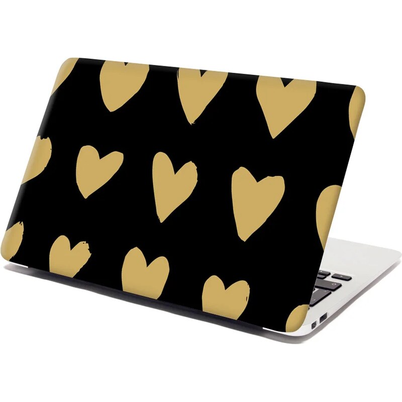 Sablio Samolepka na notebook Zlaté srdiečka 65095326