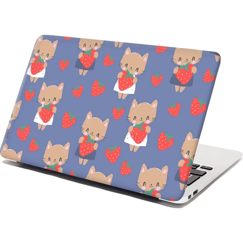 Sablio Samolepka na notebook Mačičky s jahodami 65099929