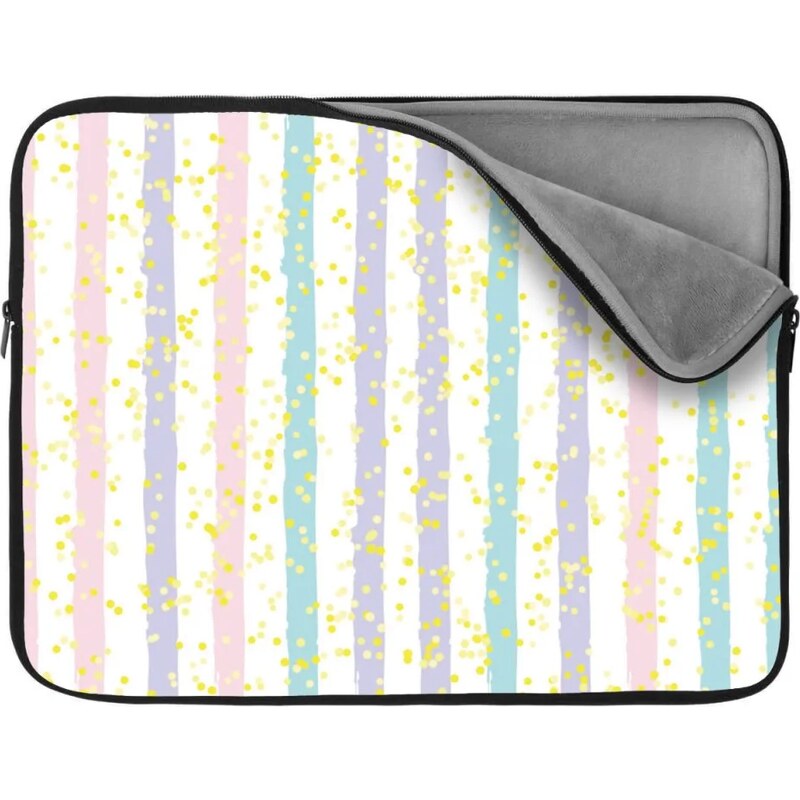 Sablio Obal na notebook Pruhy a bodky štetcom 65430330