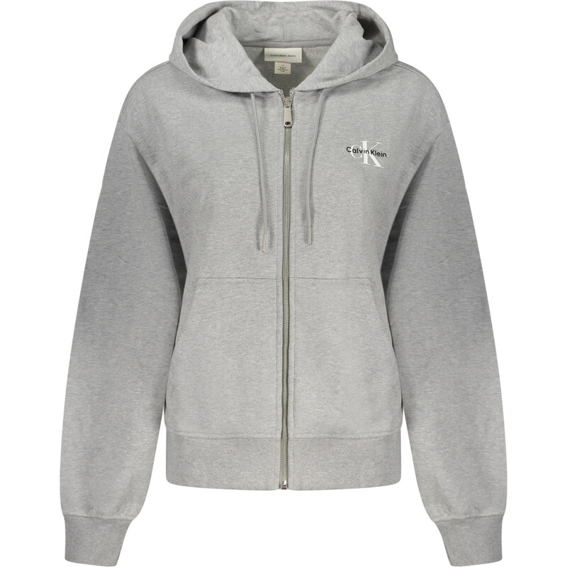 CALVIN KLEIN WOMENS ZIPPED SWEATSHIRT GREY 66353628