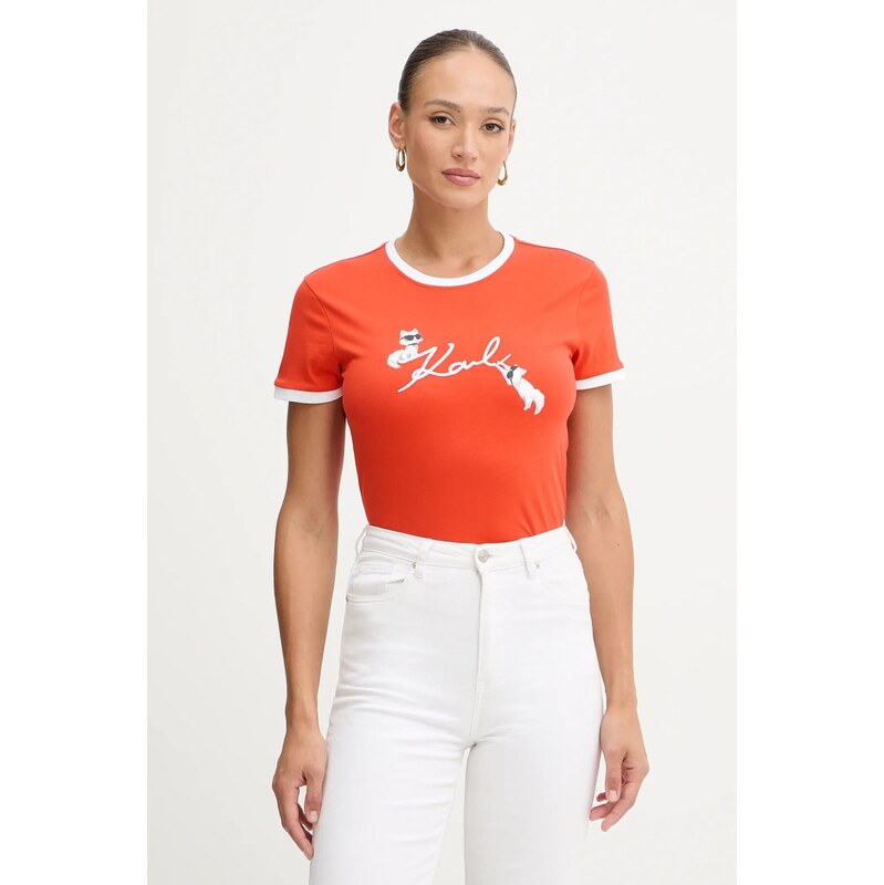 Bavlnené tričko Karl Lagerfeld IKON 66344816