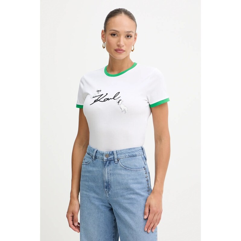 Bavlnené tričko Karl Lagerfeld IKON 66344815