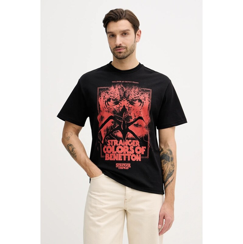 Bavlnené tričko United Colors of Benetton x Stranger Things 66344823
