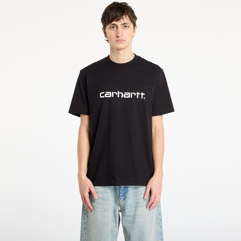 Tričko Carhartt WIP S/S Script T-Shirt Black/ White S 66345552