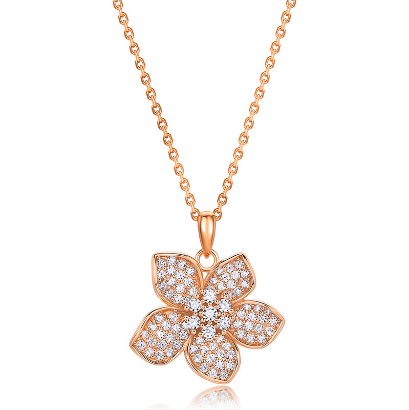 E-shop Olivie Strieborný náhrdelník BARBORKY ROSE 9951
