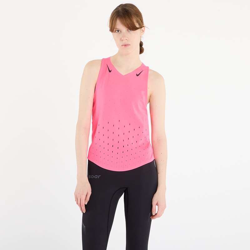 Tielko Nike AeroSwift Womens Dri-FIT ADV Running Singlet Hyper Pink/ 66345597